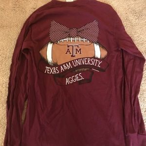Long sleeve Texas A&M shirt.